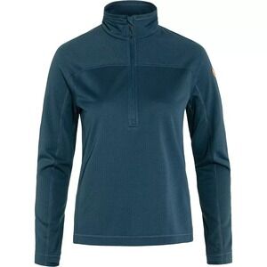 Fjall Raven Abisko Lite Fleece Half Zip Womens Medium Indigo Blue NWT